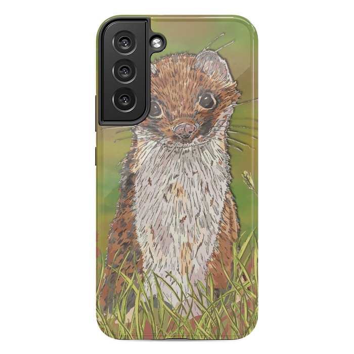 Galaxy S22 plus StrongFit Summer Stoat by Lotti Brown