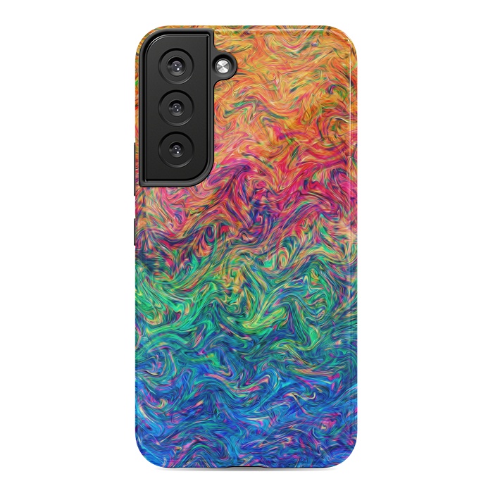 Galaxy S22 StrongFit Fluid Colors G249 by Medusa GraphicArt