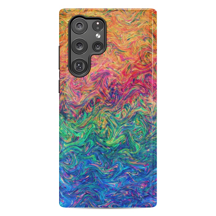 Galaxy S22 Ultra StrongFit Fluid Colors G249 by Medusa GraphicArt