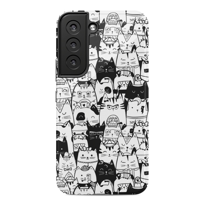 Galaxy S22 StrongFit Itty Bitty Kitty Committee by Noonday Design