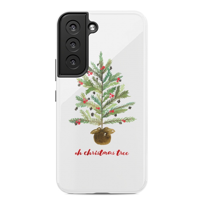 Galaxy S22 StrongFit Oh Christmas Tree by Noonday Design