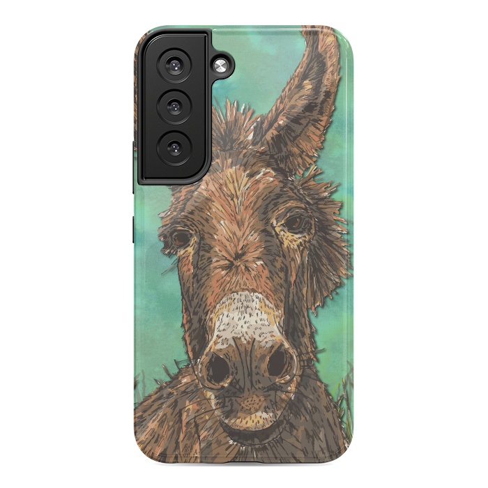 Galaxy S22 StrongFit Little Brown Donkey by Lotti Brown