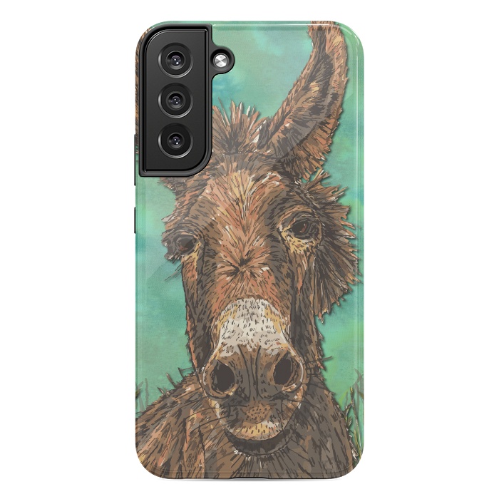 Galaxy S22 plus StrongFit Little Brown Donkey by Lotti Brown