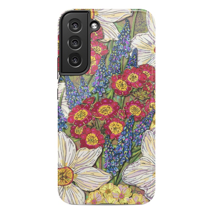 Galaxy S22 plus StrongFit Spring Flowers by Lotti Brown