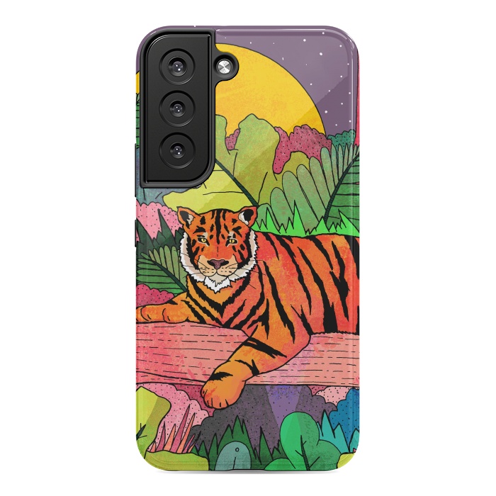 Galaxy S22 StrongFit Spring Tiger by Steve Wade (Swade)