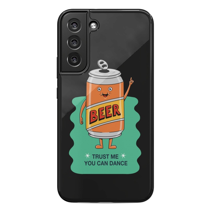 Galaxy S22 plus StrongFit Beer you can dance black by Coffee Man
