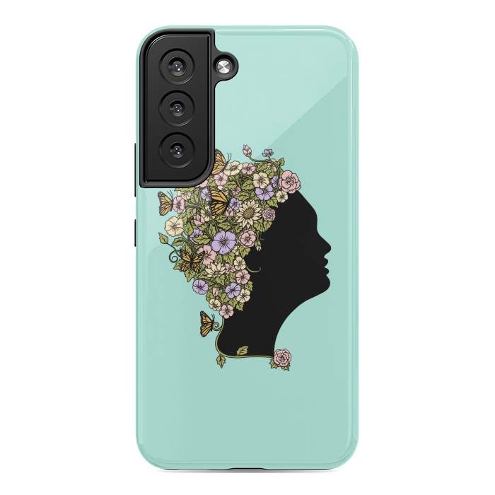 Galaxy S22 StrongFit Floral lady by Coffee Man