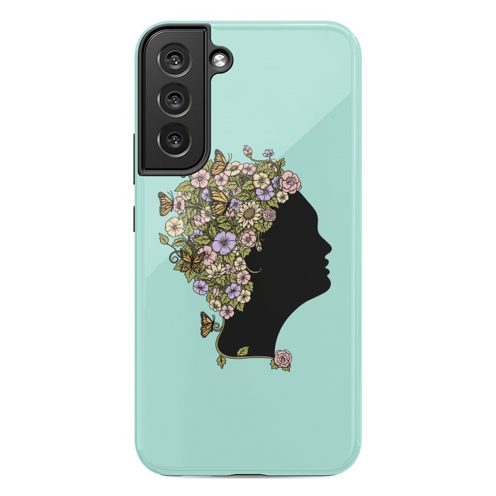 Galaxy S22 plus StrongFit Floral lady by Coffee Man