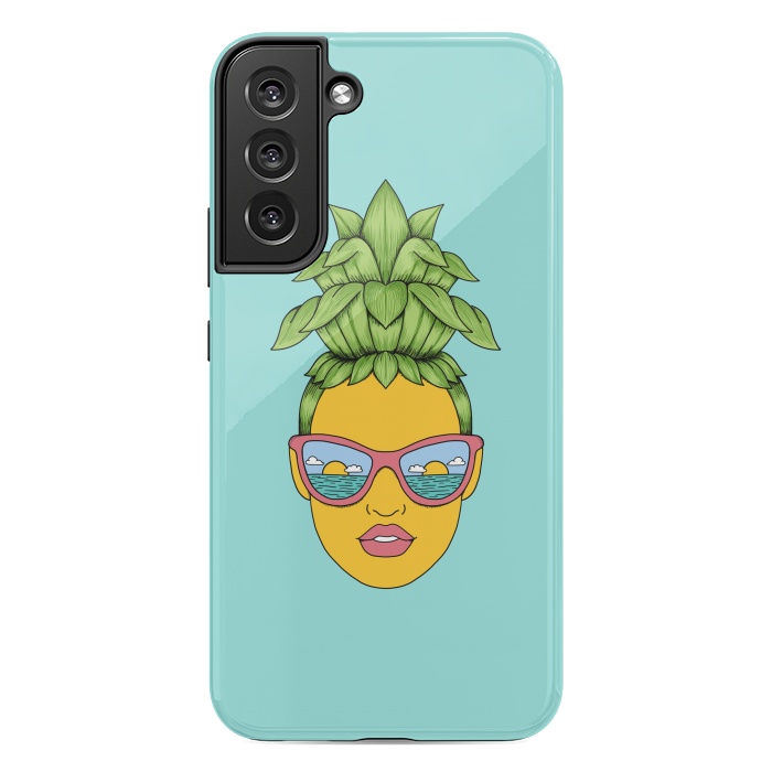 Galaxy S22 plus StrongFit Pineapple Girl by Coffee Man
