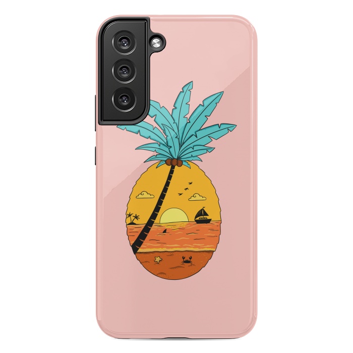 Galaxy S22 plus StrongFit Pineapple Nature pink by Coffee Man