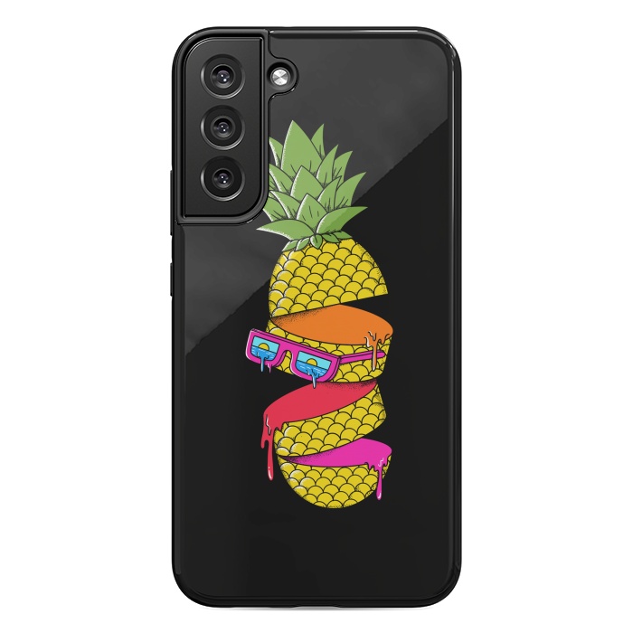 Galaxy S22 plus StrongFit Pineapple colors Black by Coffee Man