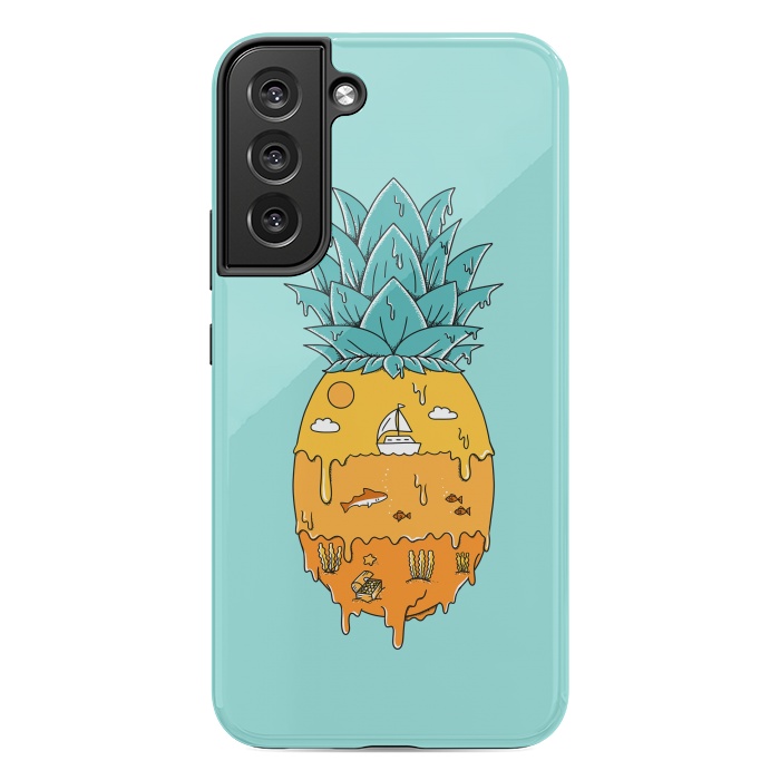 Galaxy S22 plus StrongFit Pineapple Landscape green by Coffee Man