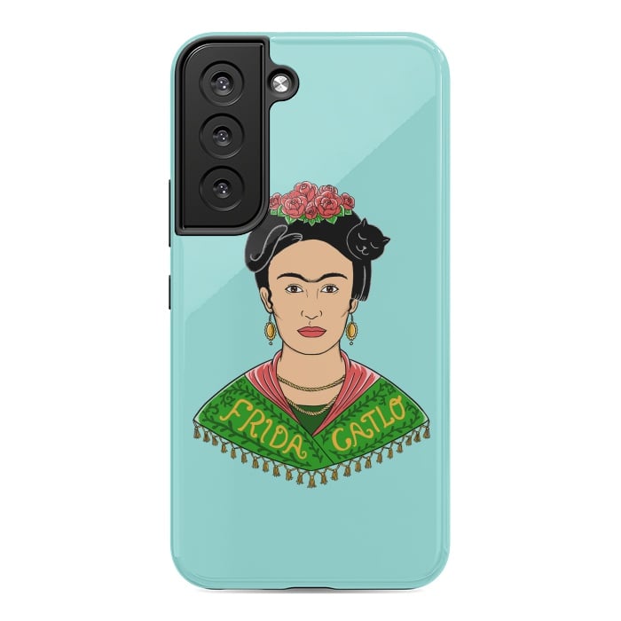 Galaxy S22 StrongFit Frida Catlo by Coffee Man
