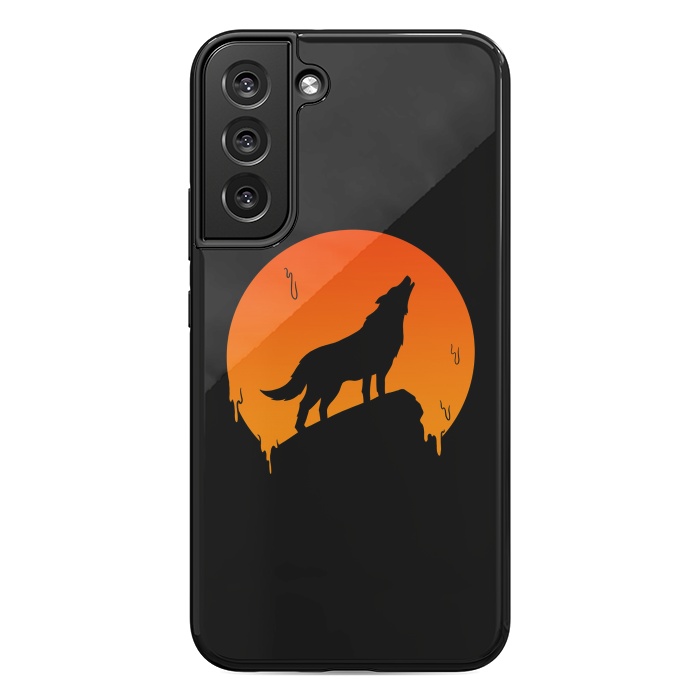 Galaxy S22 plus StrongFit Wolf and Moon by Coffee Man