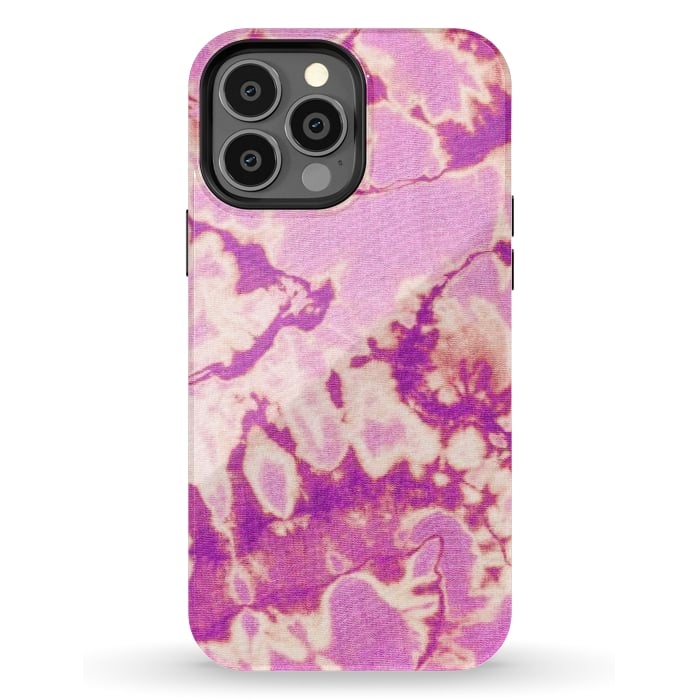 iPhone 13 Pro Max StrongFit Pink Ethnic Tie Dye by Uma Prabhakar Gokhale
