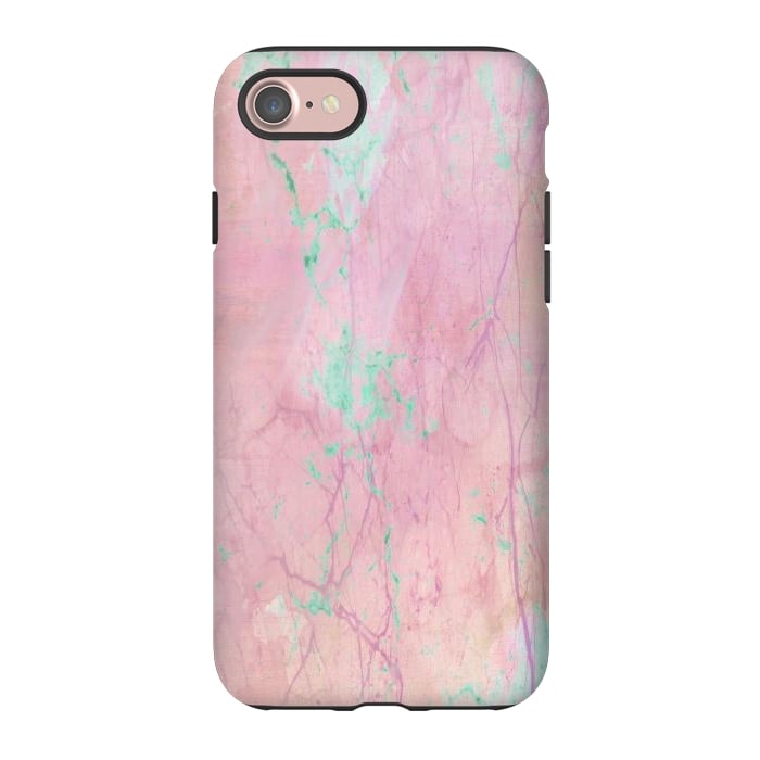 iPhone 7 StrongFit Pink paint marble by Martina