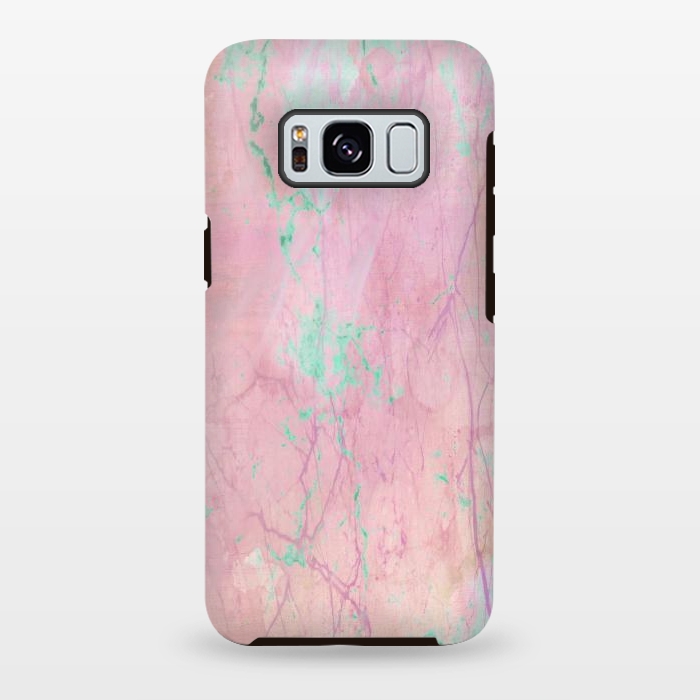 Galaxy S8 plus StrongFit Pink paint marble by Martina