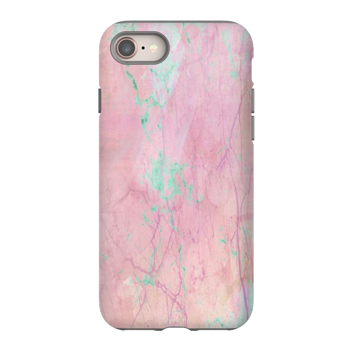 iPhone 8 StrongFit Pink paint marble by Martina