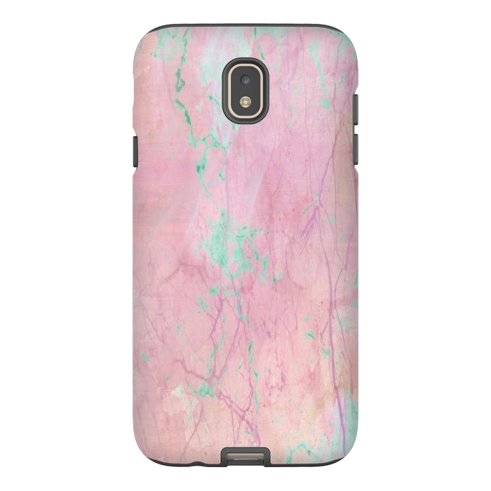 Galaxy J7 StrongFit Pink paint marble by Martina