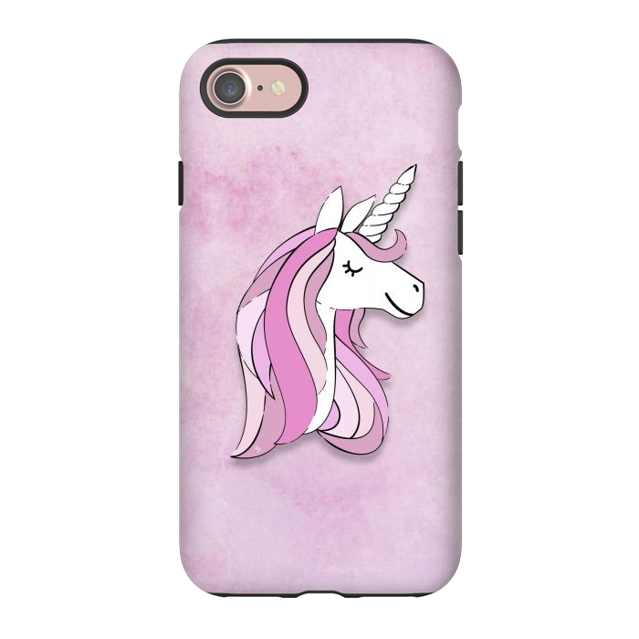 iPhone 7 StrongFit Cute Pink Unicorn by Martina
