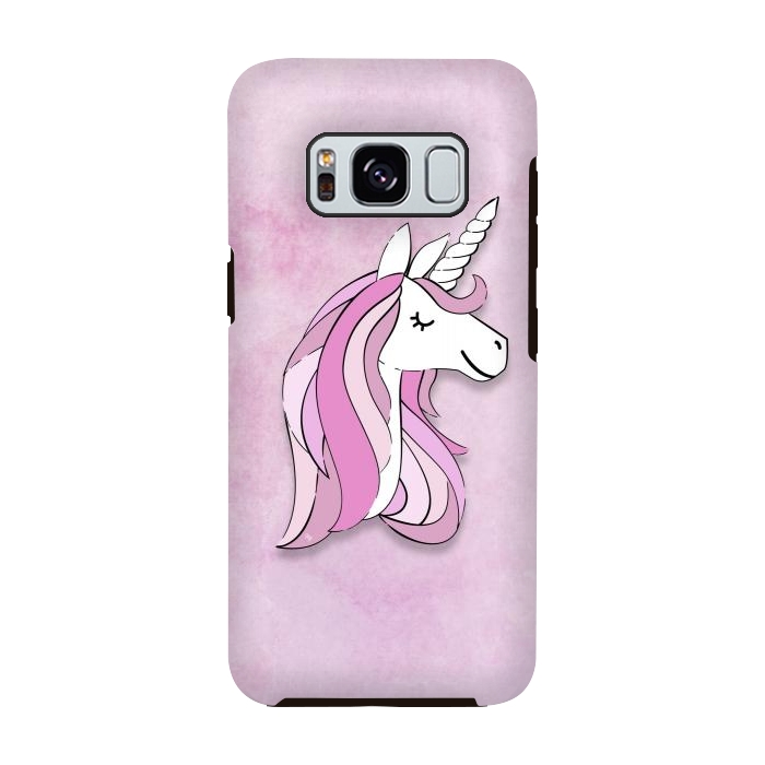 Galaxy S8 StrongFit Cute Pink Unicorn by Martina
