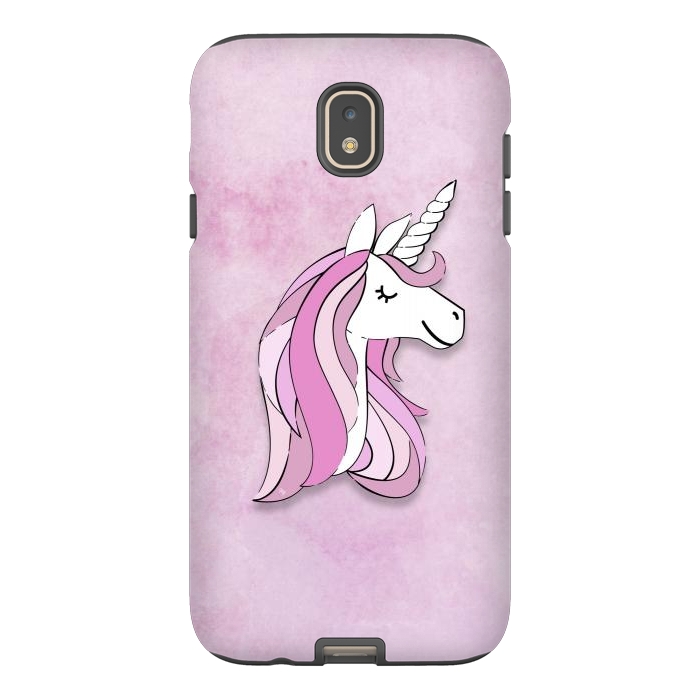 Galaxy J7 StrongFit Cute Pink Unicorn by Martina