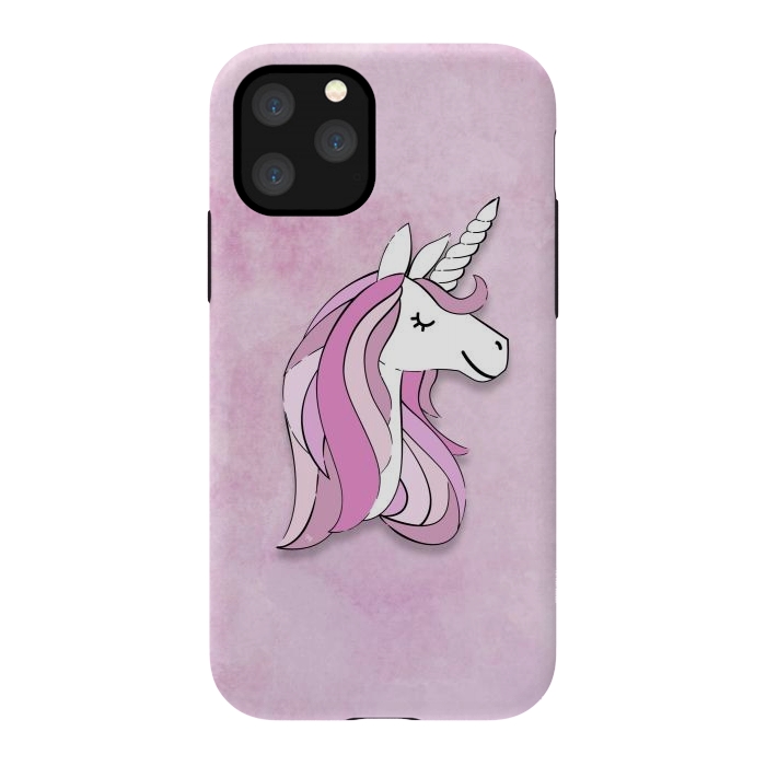 iPhone 11 Pro StrongFit Cute Pink Unicorn by Martina