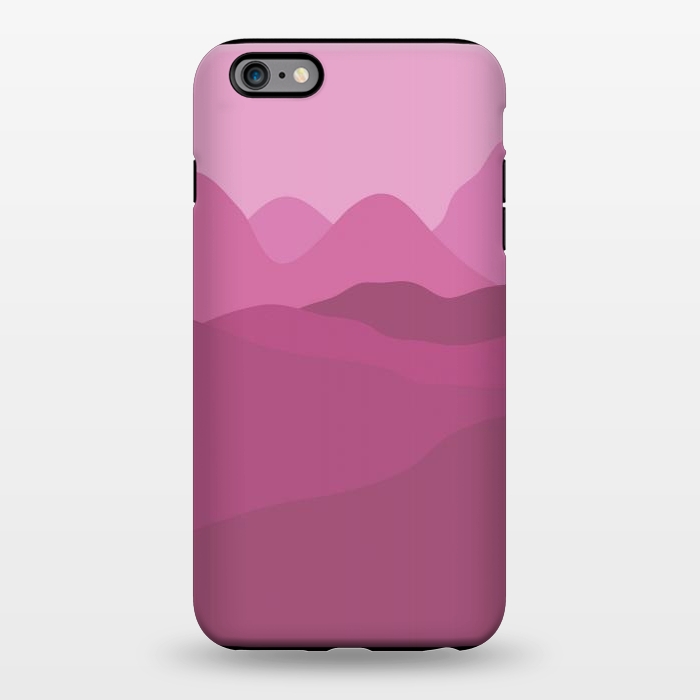 iPhone 6/6s plus StrongFit Big Pink Mountains by Martina