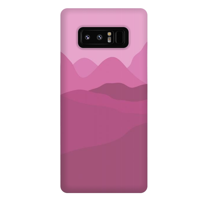 Galaxy Note 8 StrongFit Big Pink Mountains by Martina