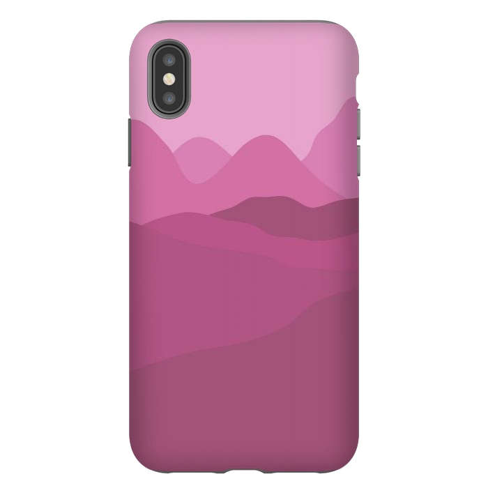 iPhone Xs Max StrongFit Big Pink Mountains by Martina