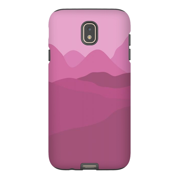 Galaxy J7 StrongFit Big Pink Mountains by Martina