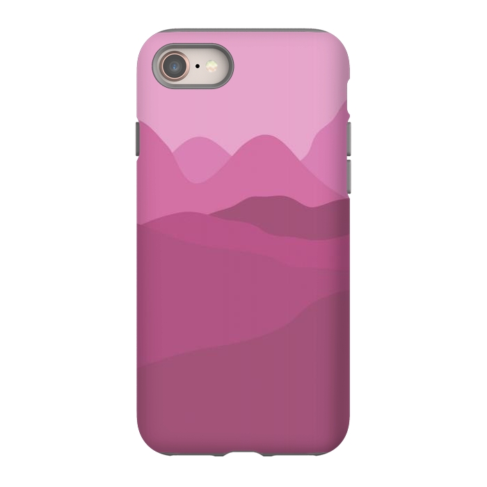 iPhone SE StrongFit Big Pink Mountains by Martina