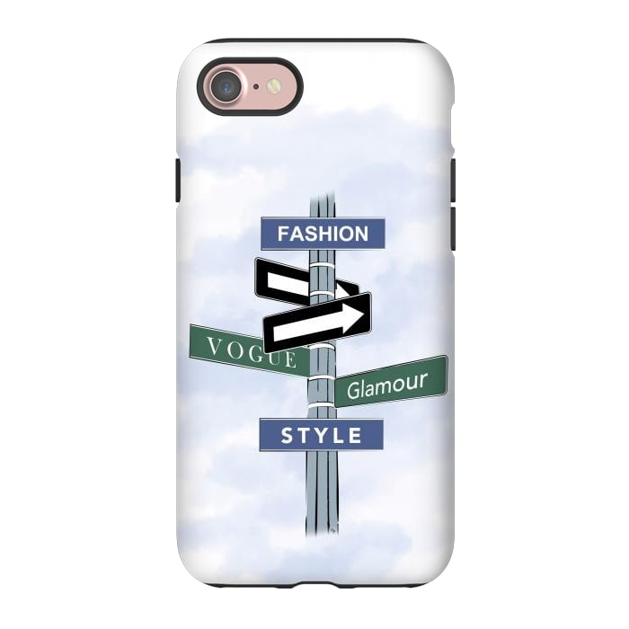iPhone 7 StrongFit Blue Fashion Sign by Martina