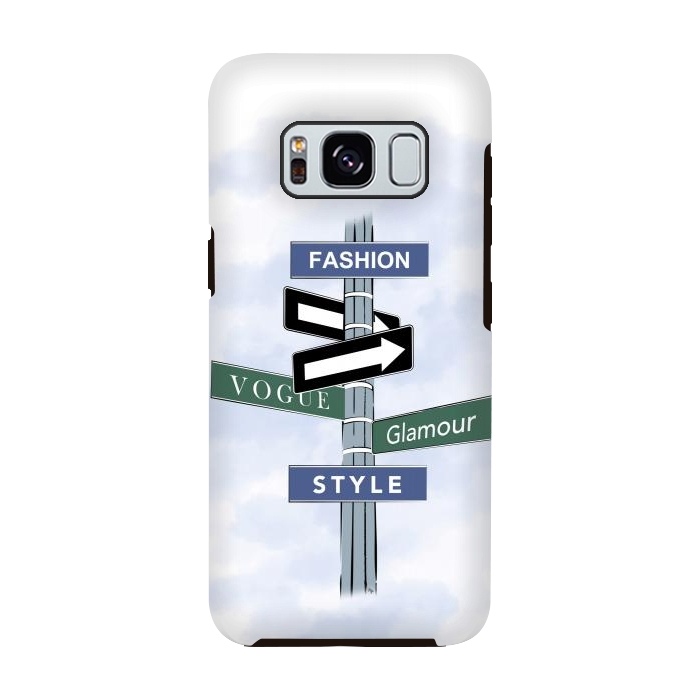 Galaxy S8 StrongFit Blue Fashion Sign by Martina