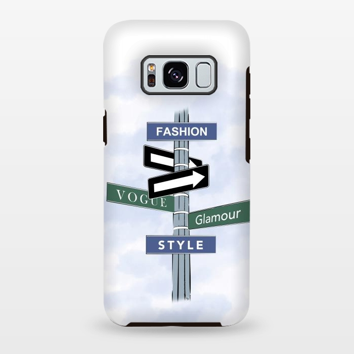 Galaxy S8 plus StrongFit Blue Fashion Sign by Martina
