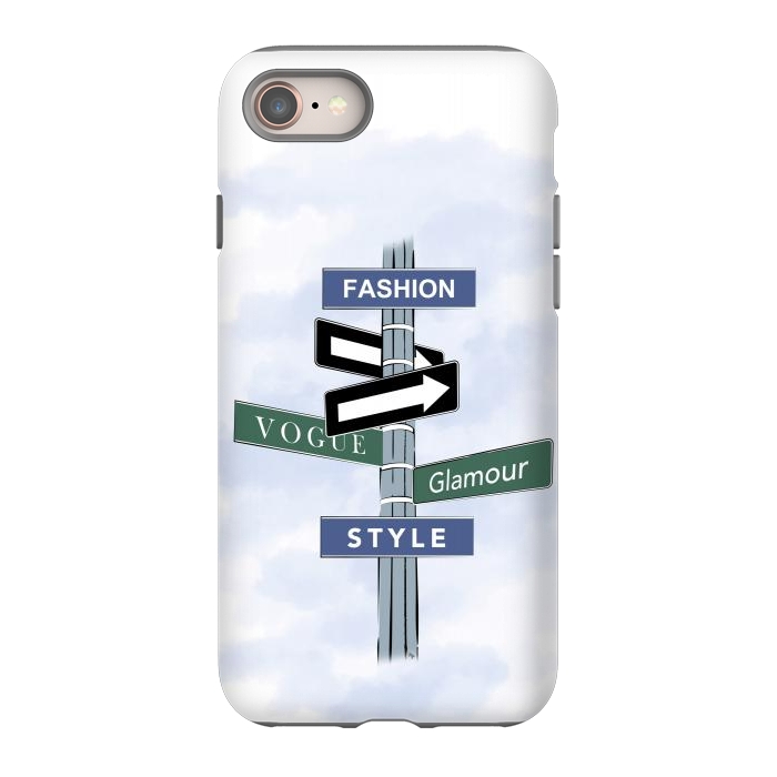 iPhone 8 StrongFit Blue Fashion Sign by Martina