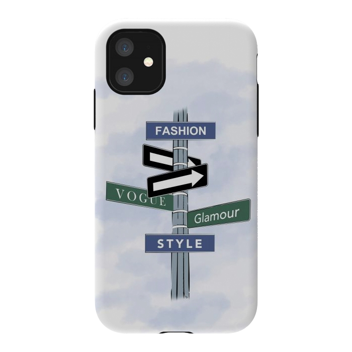 iPhone 11 StrongFit Blue Fashion Sign by Martina
