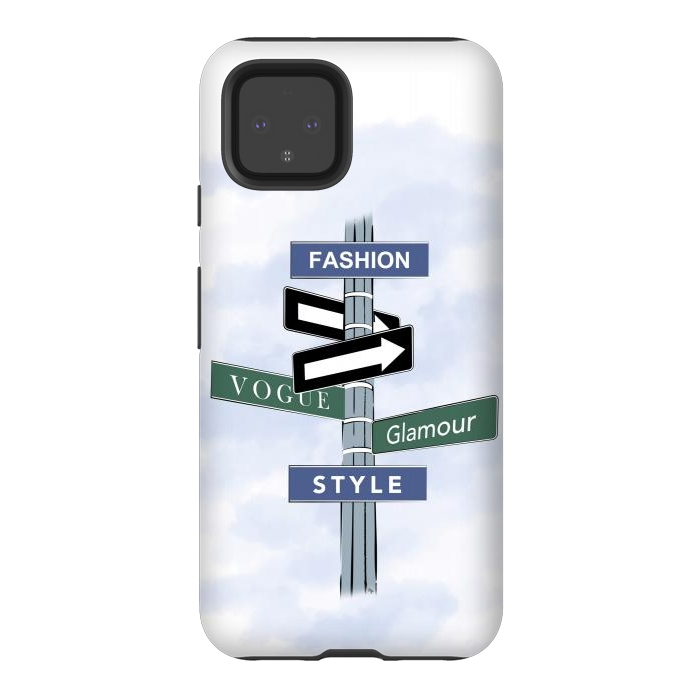 Pixel 4 StrongFit Blue Fashion Sign by Martina