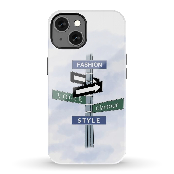 iPhone 13 StrongFit Blue Fashion Sign by Martina