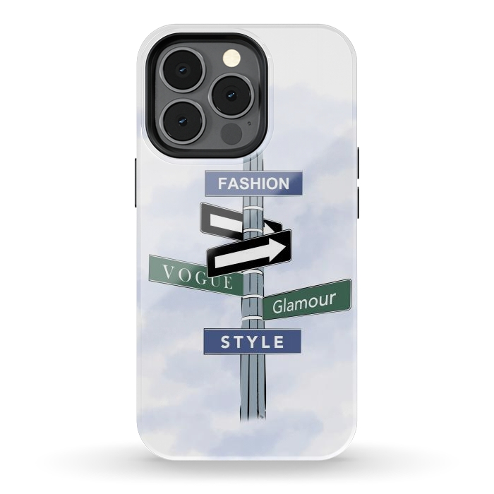iPhone 13 pro StrongFit Blue Fashion Sign by Martina