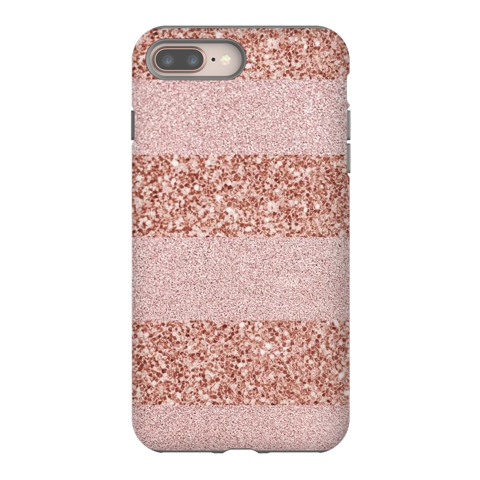 iPhone 8 plus StrongFit Pink Deluxe Sparkles by Martina