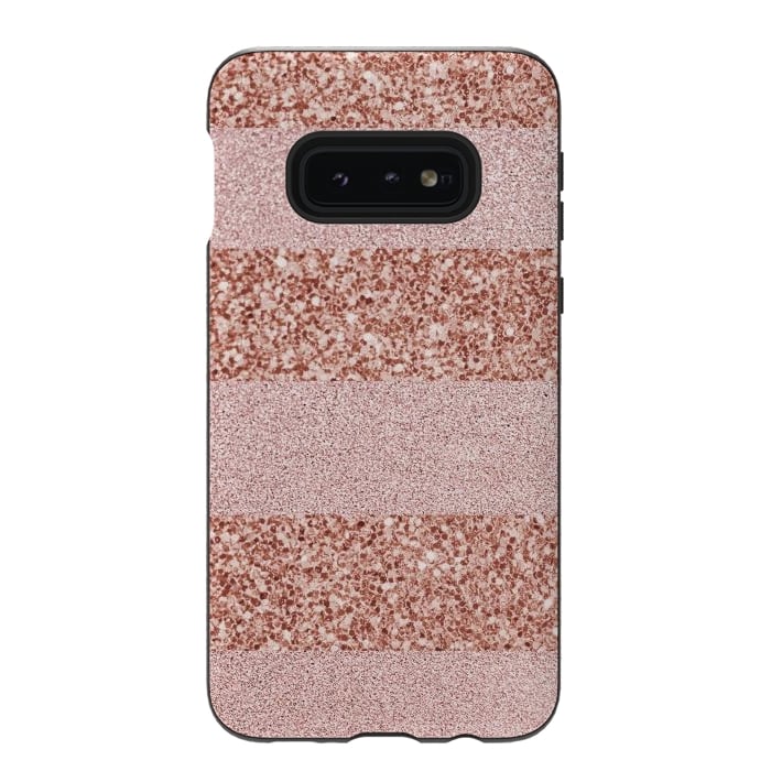 Galaxy S10e StrongFit Pink Deluxe Sparkles by Martina