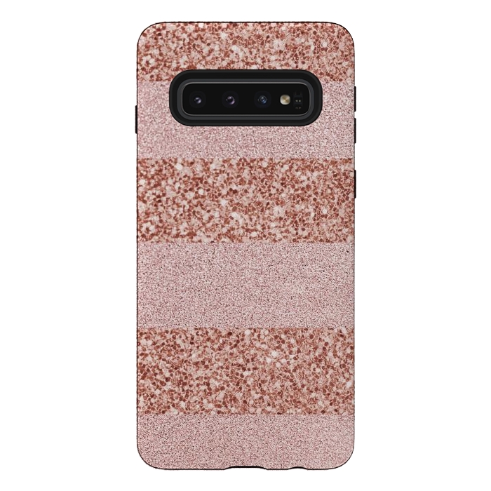 Galaxy S10 StrongFit Pink Deluxe Sparkles by Martina