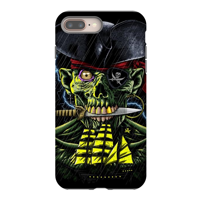 iPhone 8 plus StrongFit Zombie Pirate  by Alberto