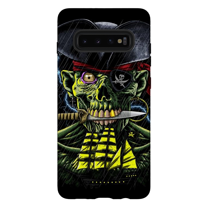 Galaxy S10 plus StrongFit Zombie Pirate  by Alberto