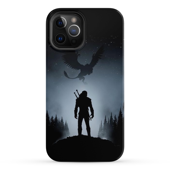 iPhone 12 Pro Max StrongFit White Wolf by Denis Orio Ibañez