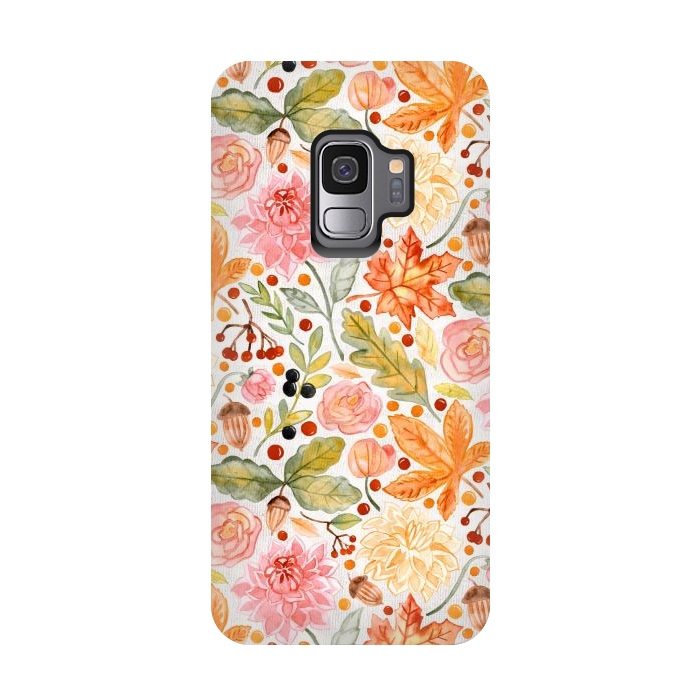 Galaxy S9 StrongFit Autumn Garden by Tangerine-Tane