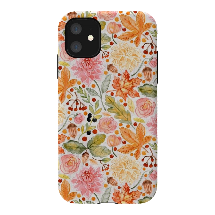 iPhone 11 StrongFit Autumn Garden by Tangerine-Tane