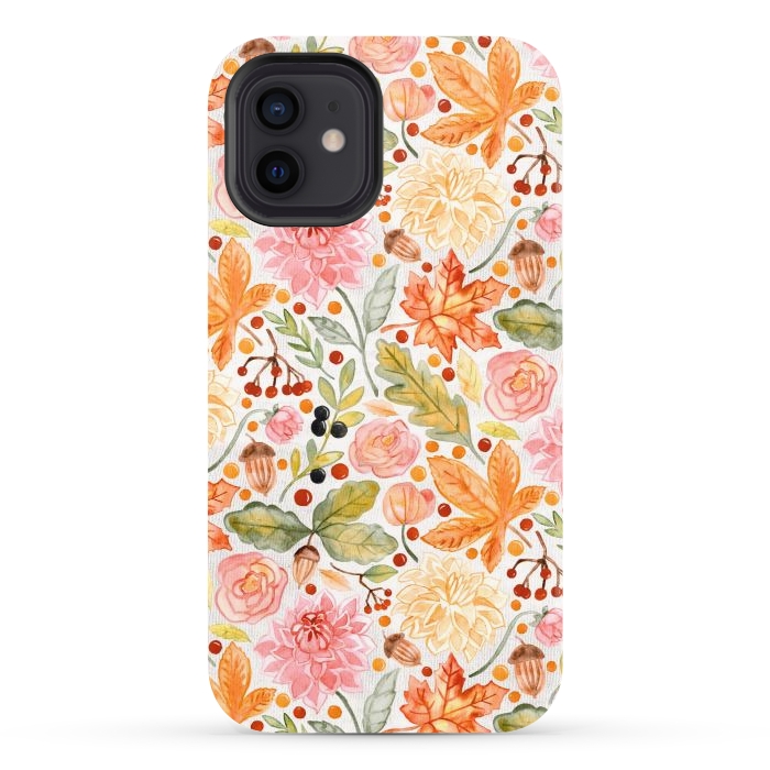 iPhone 12 StrongFit Autumn Garden by Tangerine-Tane