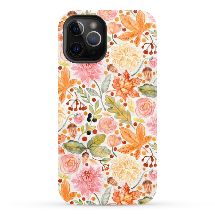 iPhone 12 Pro StrongFit Autumn Garden by Tangerine-Tane
